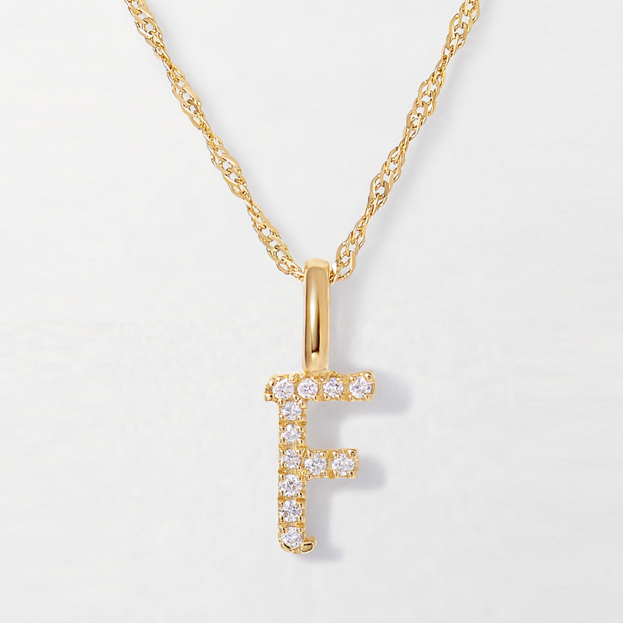 信頼】 Diamondere Diamondere's 良質 Custom Initial Necklace with