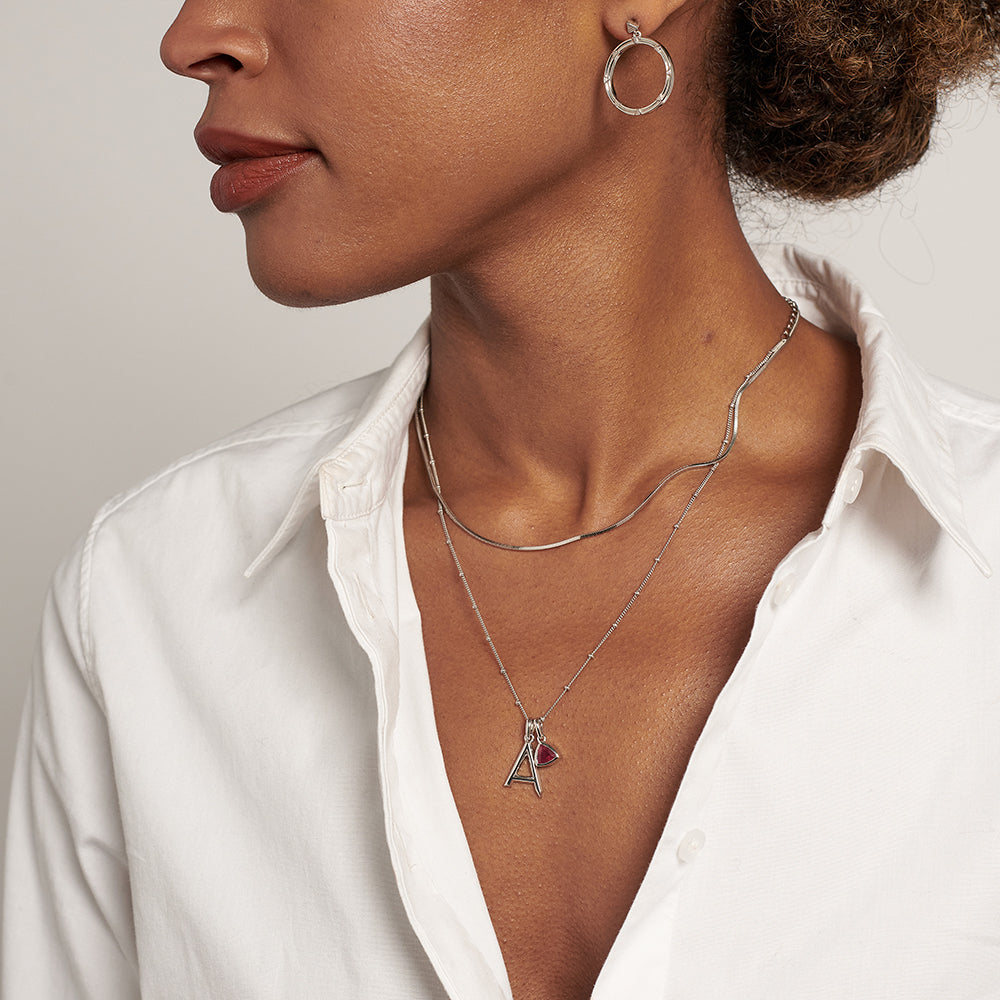 Initial Necklace for Mom, Personalized Birthstone Jewelry – Sprig Jewelry