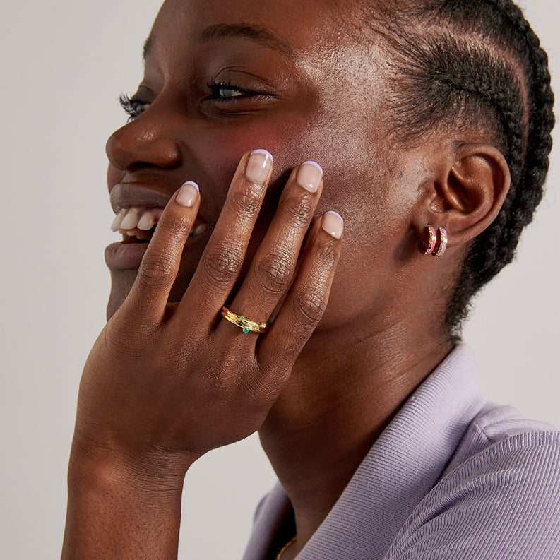 Intuition Emerald Ring