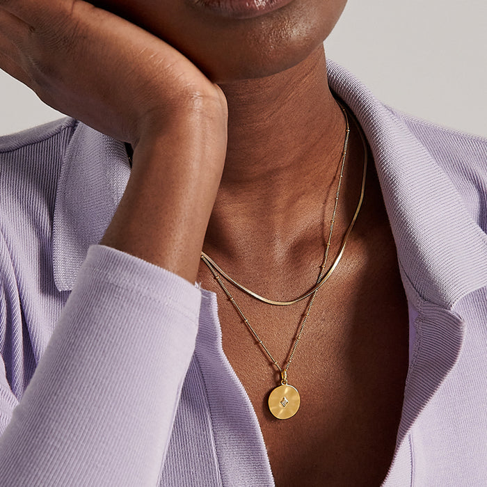 Victoria Cosmos Necklace - Gold