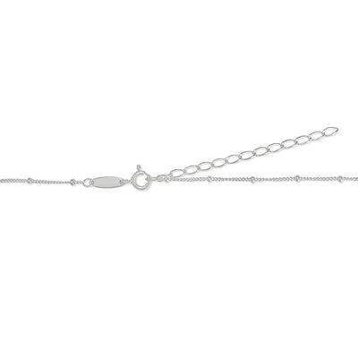 Double Initial Necklace - Silver - Edge of Ember Jewellery