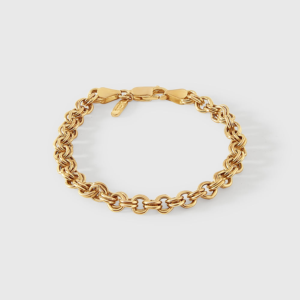 Rolo chain bracelet with cross charm Clearance