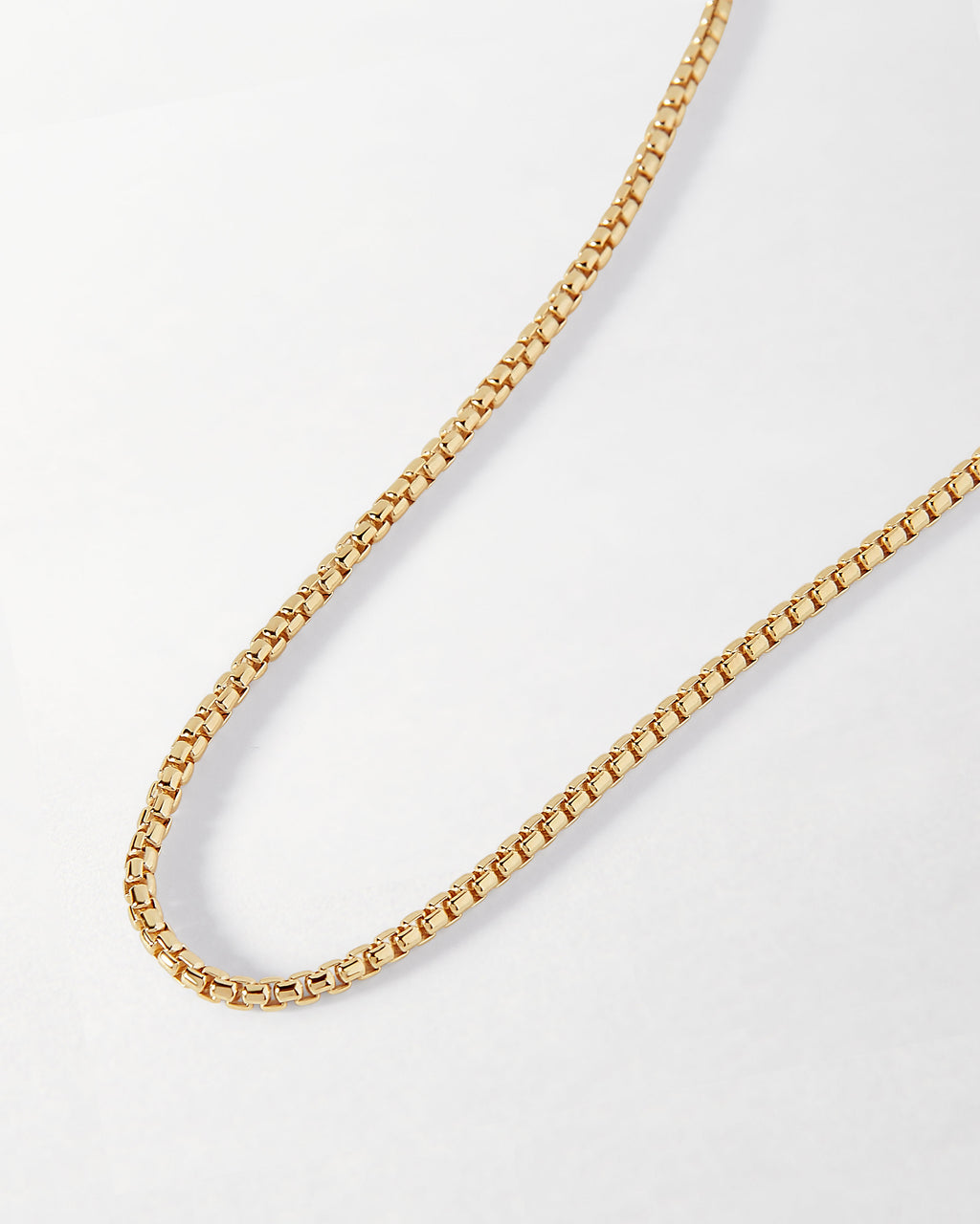 Rounded Box Chain Necklace - Gold – EDGE of EMBER