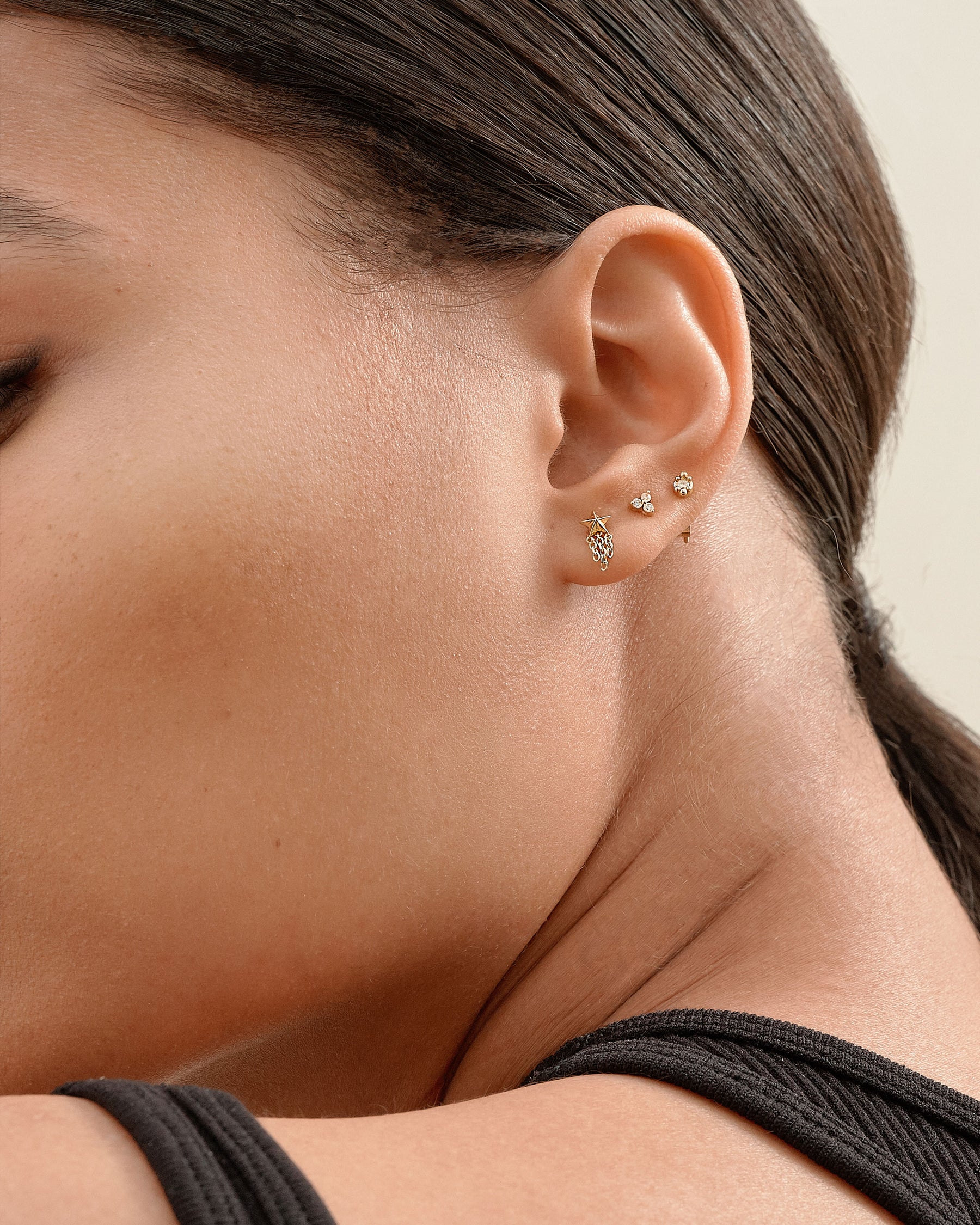 Trillion Diamond Piercing Earring – EDGE of EMBER