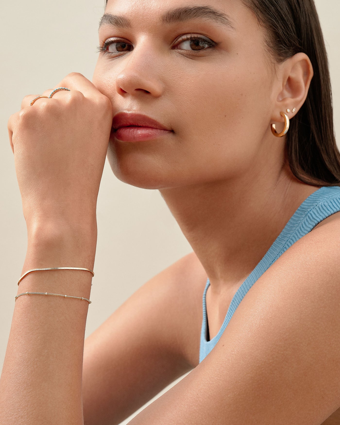 Snake Gold Chain Bracelet Edge of Ember Jewellery EDGE of EMBER