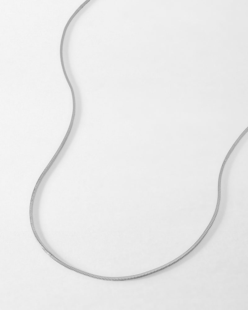 Snake Chain Necklace - Silver – EDGE of EMBER