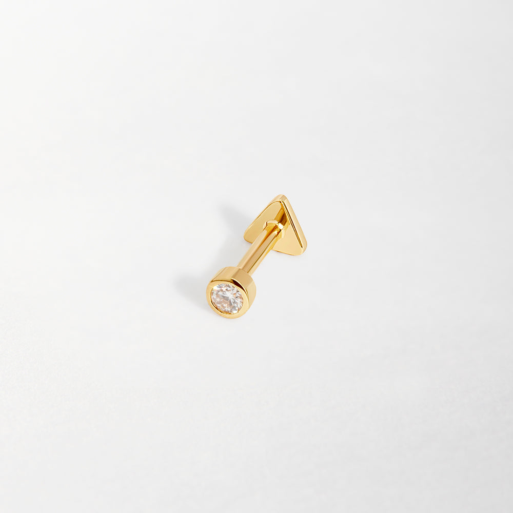Solitaire Diamond Piercing Earring – EDGE of EMBER