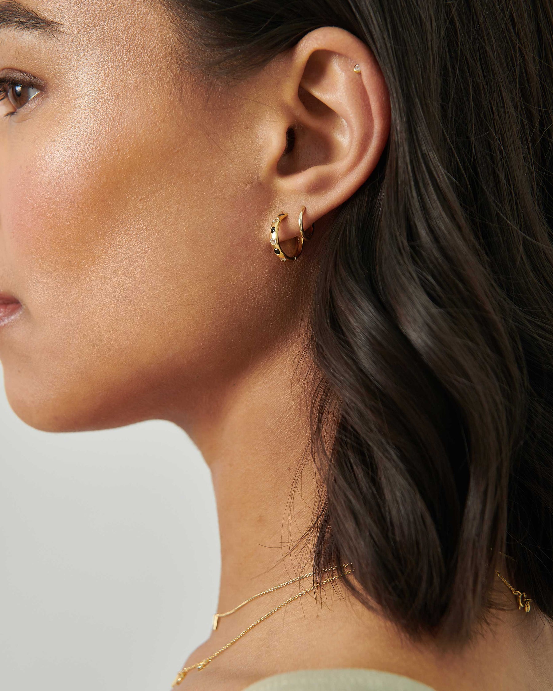 Trillion Diamond Piercing Earring – EDGE of EMBER