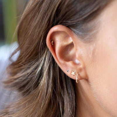 Tiny Star Earrings - Edge of Ember Jewellery