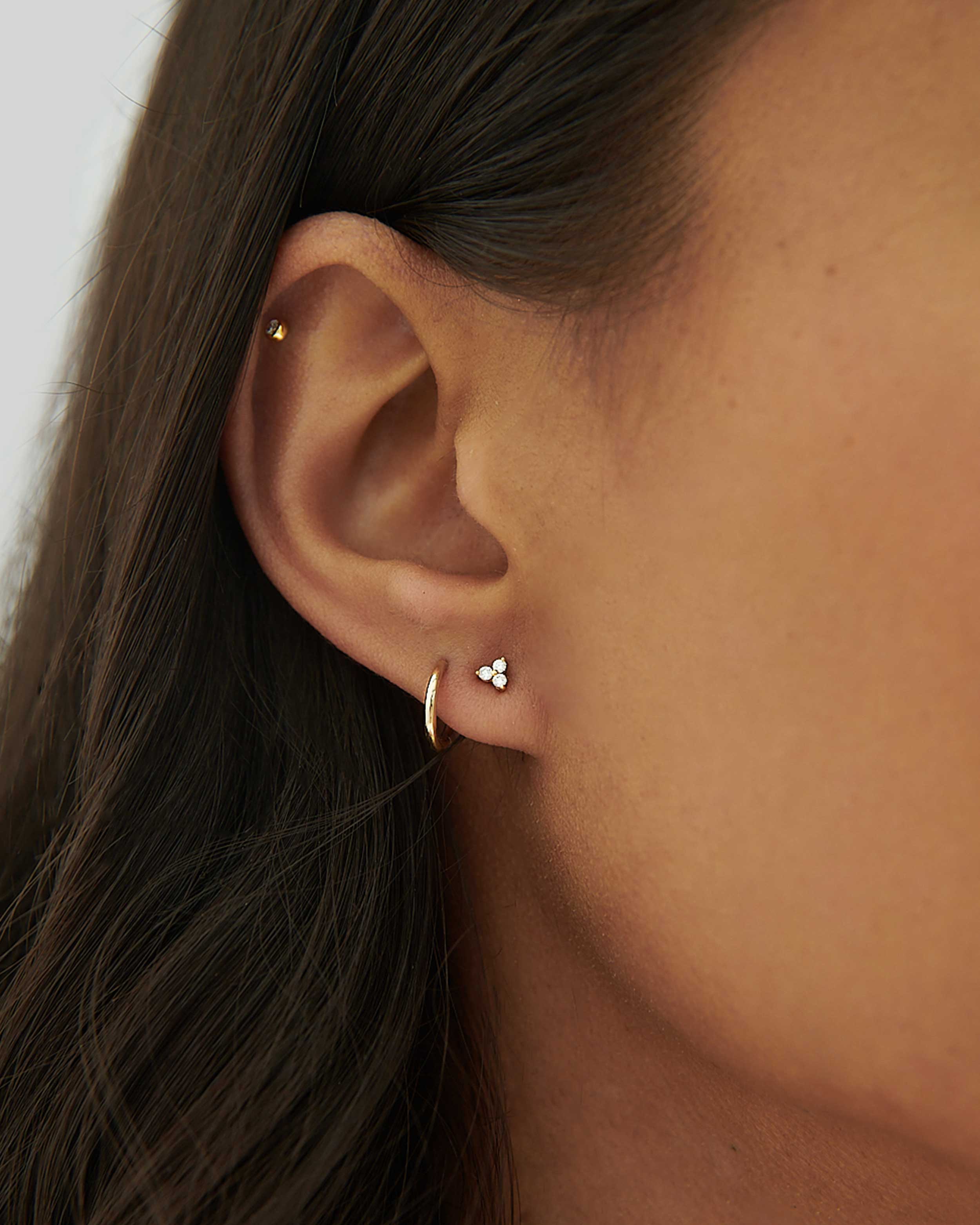 Trillion Diamond Piercing Earring – EDGE of EMBER