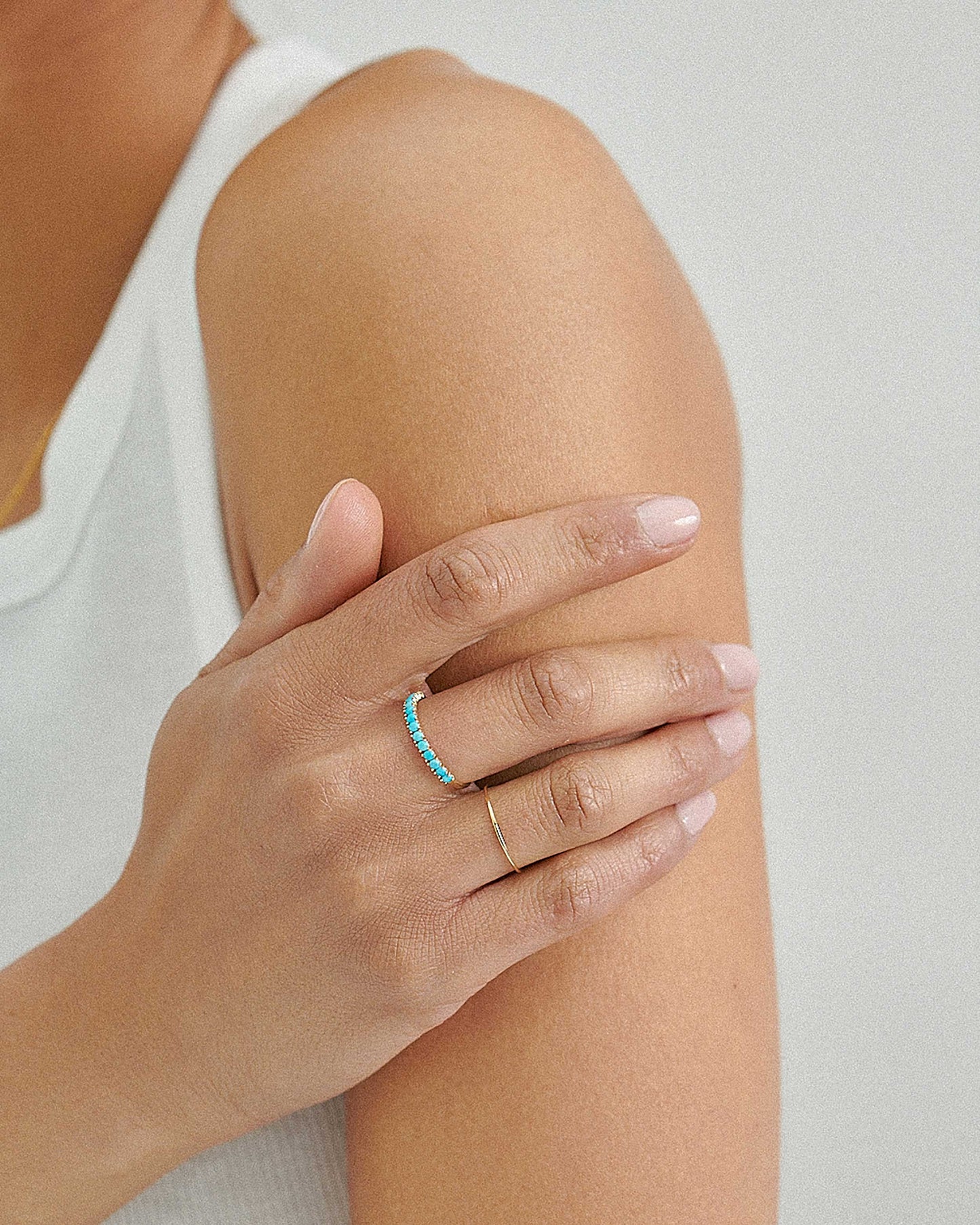 Turquoise Line Ring